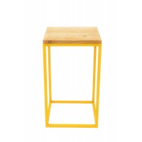 Mesa Cubo de Ferro  Amarelo G Mesa Cubo de Ferro  Amarelo G